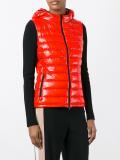 zipped hooded gilet