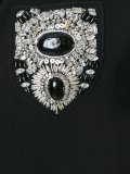 sleeveless chest patch hoodie