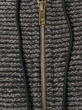 metallic hooded cardigan 
