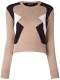 geometric colour block jumper