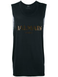 Mylar logo tank top