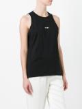 logo print tank top