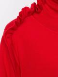 'Ruffle Polo Neck' sweater