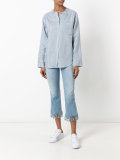 striped chest pocket shirt