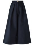 grosgrain-trim culottes