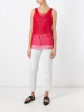 sheer layered tank