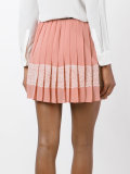 embellished crepe mini skirt