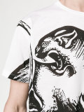 panther print T-shirt
