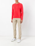 embroidered logo sweatshirt