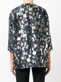 metallic jacquard jacket