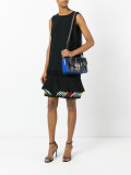contrast panel shoulder bag