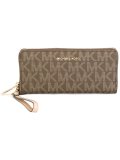 monogram zip purse 