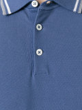 striped trim polo shirt 