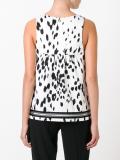 brush print tank top