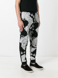 drawstring printed track pants 