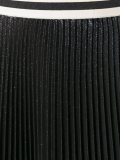 metallic effect pleated skirt