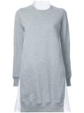 poplin insert sweatshirt dress