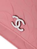embossed camellia wallet crossbody bag