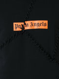 lace-up patched sweatshirt