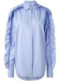 ruffled sleeves shirt