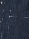 contrast seam cropped denim jacket