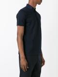 contrast collar polo shirt