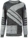 diagonal knit jumper