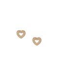 'Mini Heart Biography' stud earrings