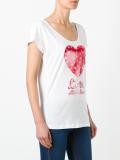 heart print T-shirt