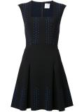 embroidered flared dress