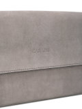 logo embossed clutch