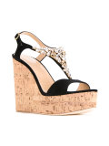 embellished wedge sandals 