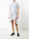 striped asymmetric dress