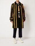 striped shearling coat