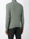 cable knit logo jumper 
