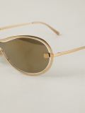 oversize logo sunglasses