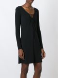 front tie jersey dress 