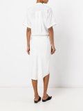 Cinched shirt dress
