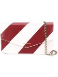 striped cross-body bag 