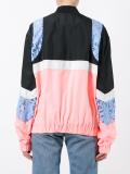 lace zipped bomber jacket