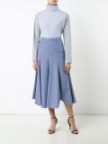 'Skinny Stripe Godet' skirt