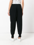 slit cuff cropped trousers