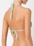 abstract print triangle bikini top