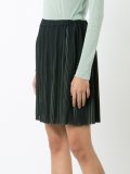 pleated mini skirt