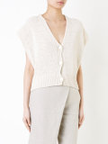 sleeveless cardigan