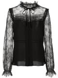 lace panel blouse 