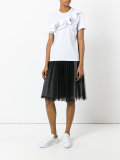 ruffle-detailed T-shirt
