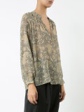 floral print blouse 