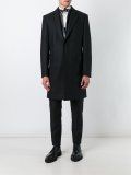 layered effect mixed media coat 