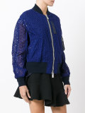 broderie bomber jacket